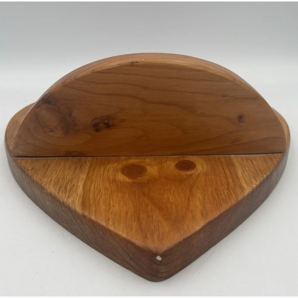 Vtg Wooden Handmade Heart Shelf Wall Rustic Country Cottage Decor 9
